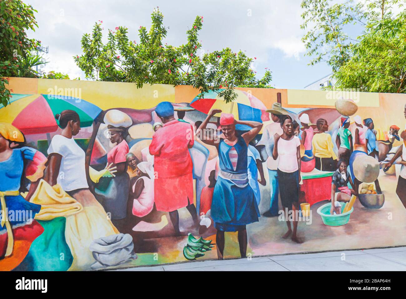 Miami Florida, Little Haiti, Little Haiti Cultural Center, Kunstkunstgemälde Stockfoto