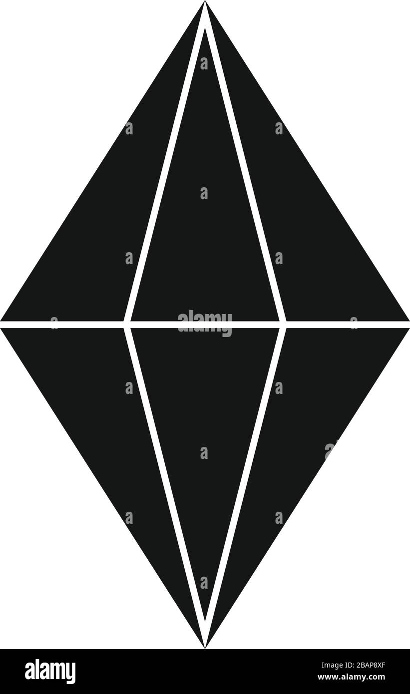 Symbol für Bogenstein. Einfache Abbildung des Radian Edelstone Vektorsymbols für Web-Design isoliert auf weißem Hintergrund Stock Vektor