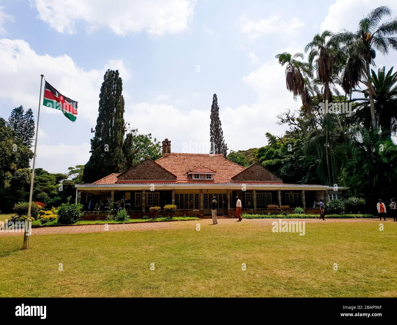 Das Karen Blixen Museum in Nairobi. Stockfoto