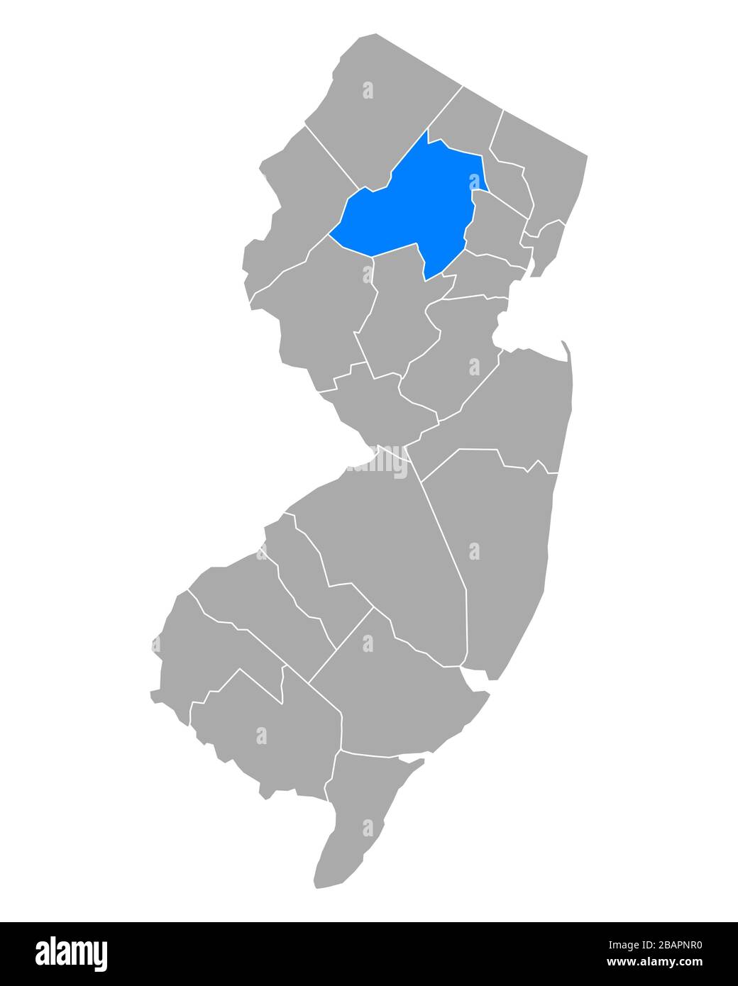 Karte von Morris in New Jersey Stockfoto