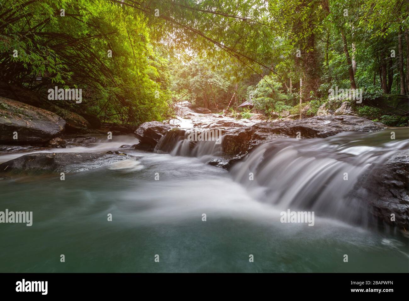 Mae Sa Wasserfall-Nationalpark in Mae Rim, Chiang Mai, Thailand. Stockfoto