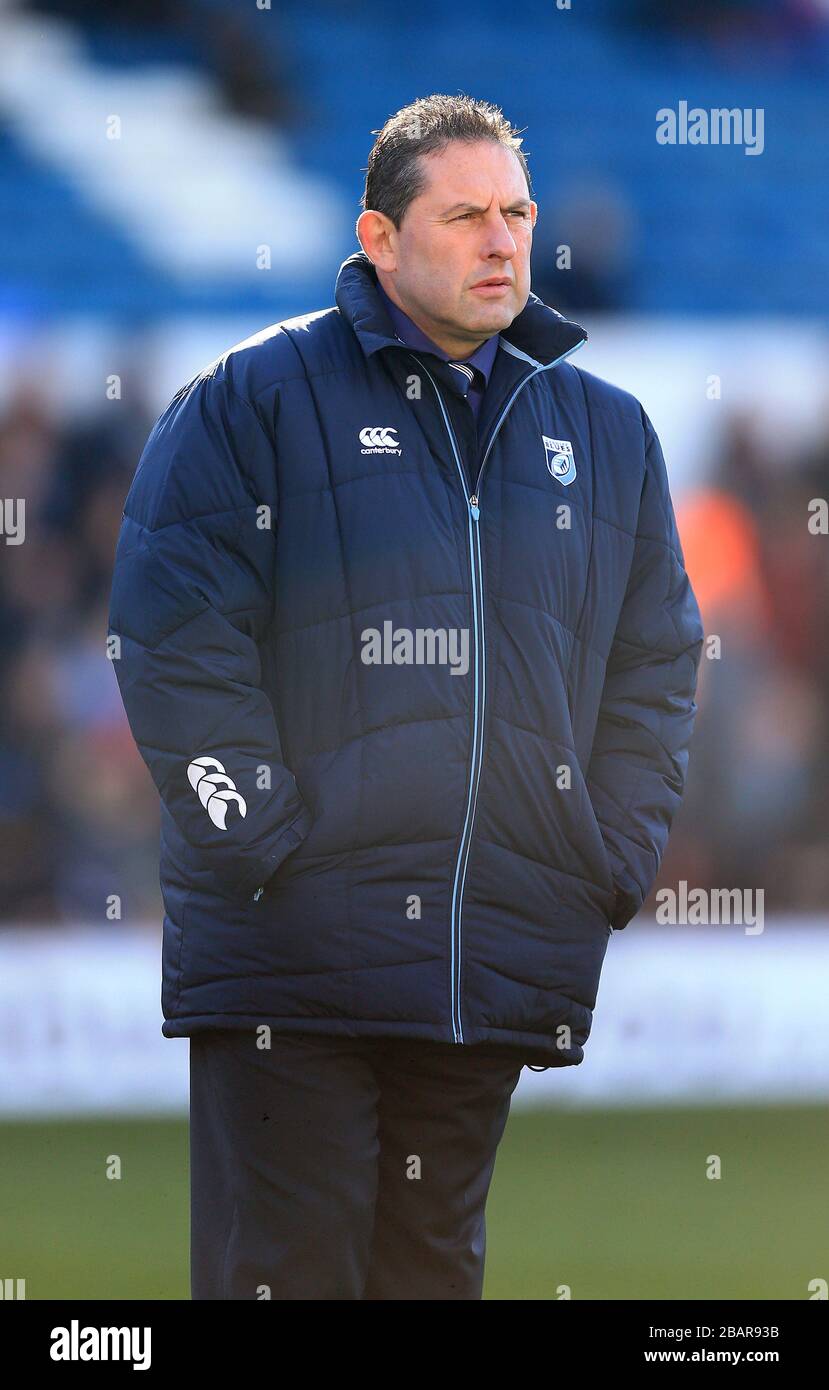 Cardiff Blues' Trainer Phil Davies Stockfoto