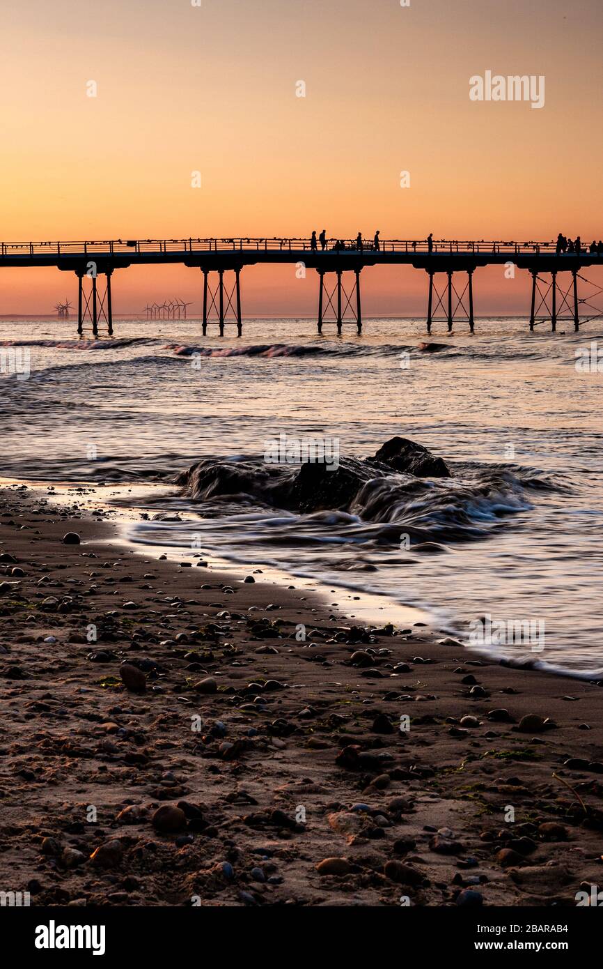 Viktorianischer Badeort Saltburn by the Sea, Cleveland, England, Großbritannien Stockfoto