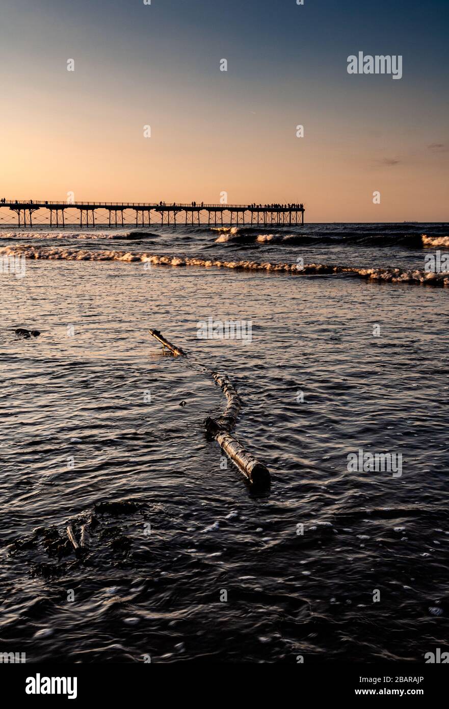 Viktorianischer Badeort Saltburn by the Sea, Cleveland, England, Großbritannien Stockfoto