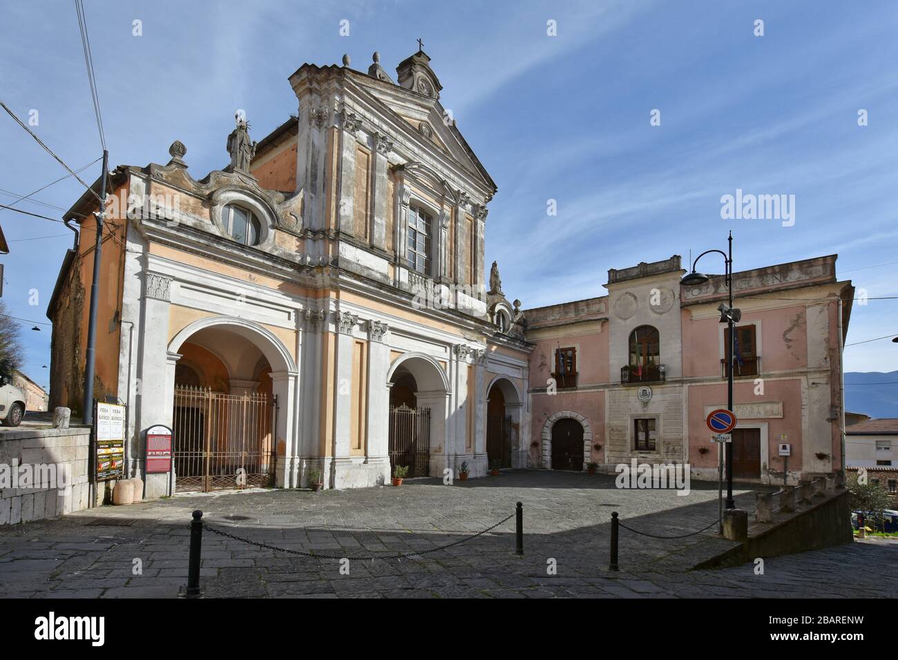 Die Kathedrale von Montesarchio in der Provinz Benevento, Italien Stockfoto