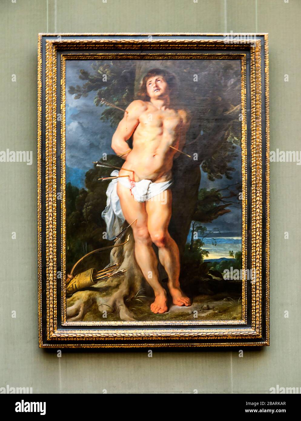 Martyrium des heiligen Sebastian von Peter Paul Rubens 1614 in der Nationalgalerie oder Gemaldegalerie in Berlin Deutschland Stockfoto