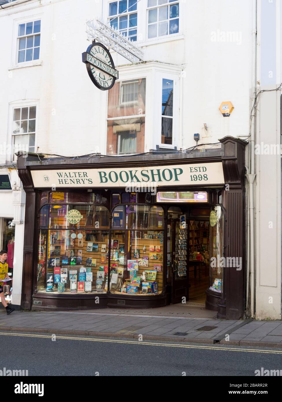 Walter Henry's Bookshop, Bideford, North Devon, Großbritannien Stockfoto