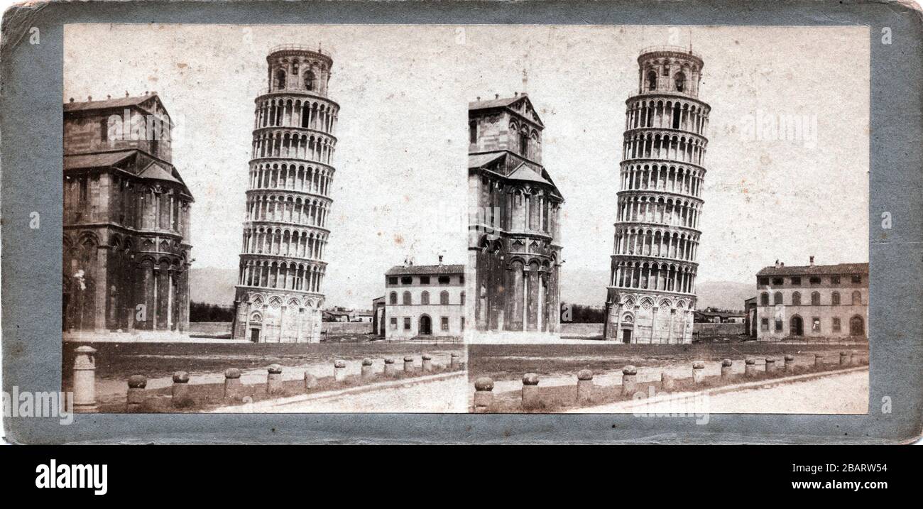 Turm von Pisa, von Enrico Van Lint, ca. Stockfoto