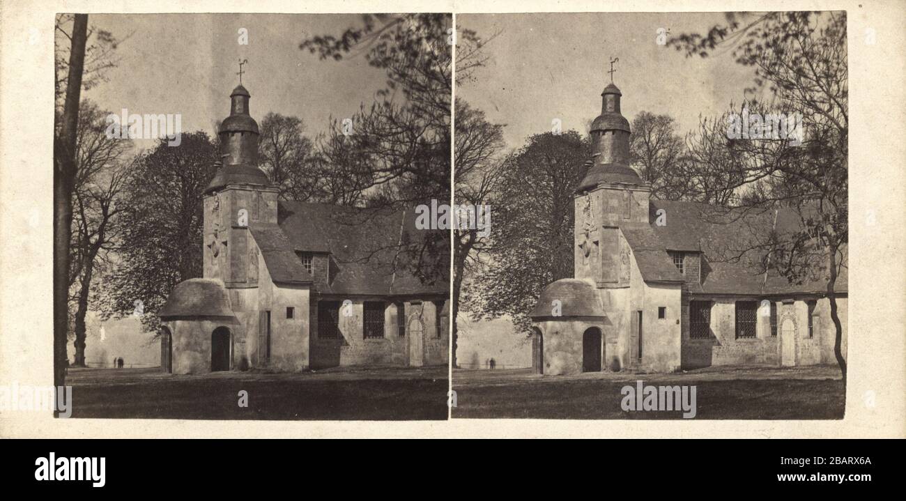 Kapelle Notre-Dame-de-Grâce von Équemauville, Honfleur, ca. 1855 Stockfoto