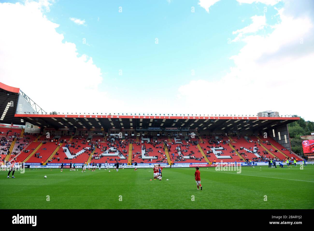 Ein allgemeiner Blick auf das Tal vor dem Spiel Stockfoto