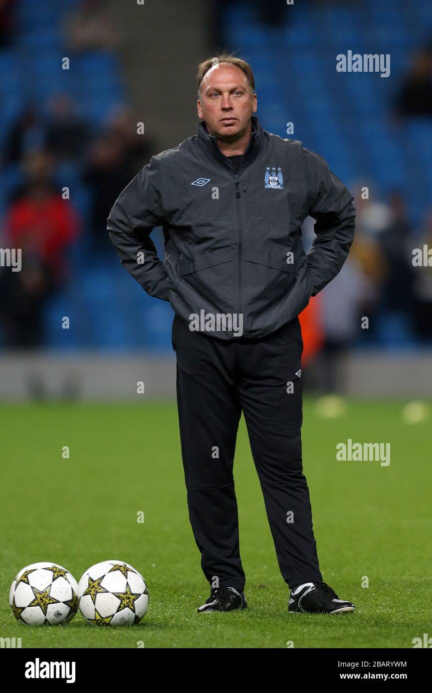 David Platt, Trainer der ersten Mannschaft von Manchester City Stockfoto