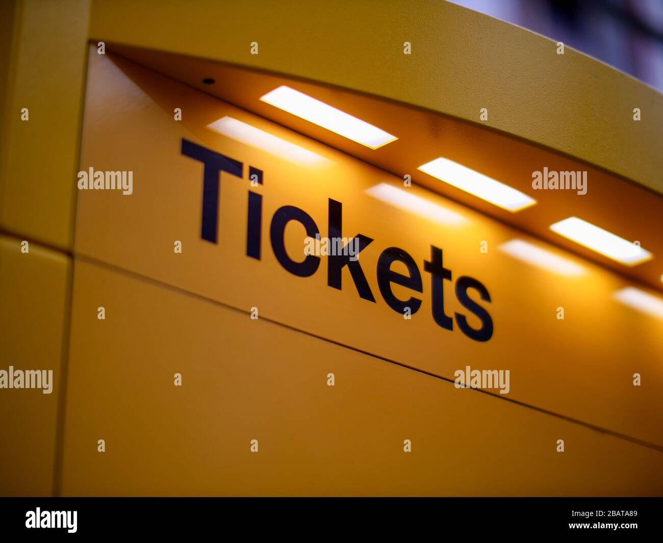 Fahrkarten Automat für Tickets ÖPNV Fahrkartenautomat Stockfoto