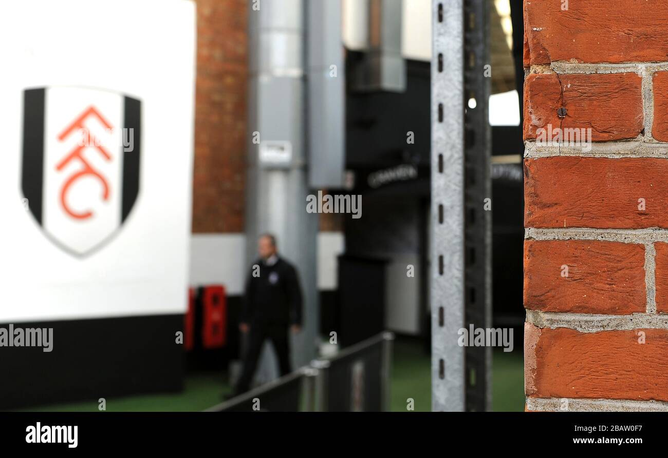 Allgemeiner Blick auf die Details von Craven Cottage, Heimat von Fulham Stockfoto