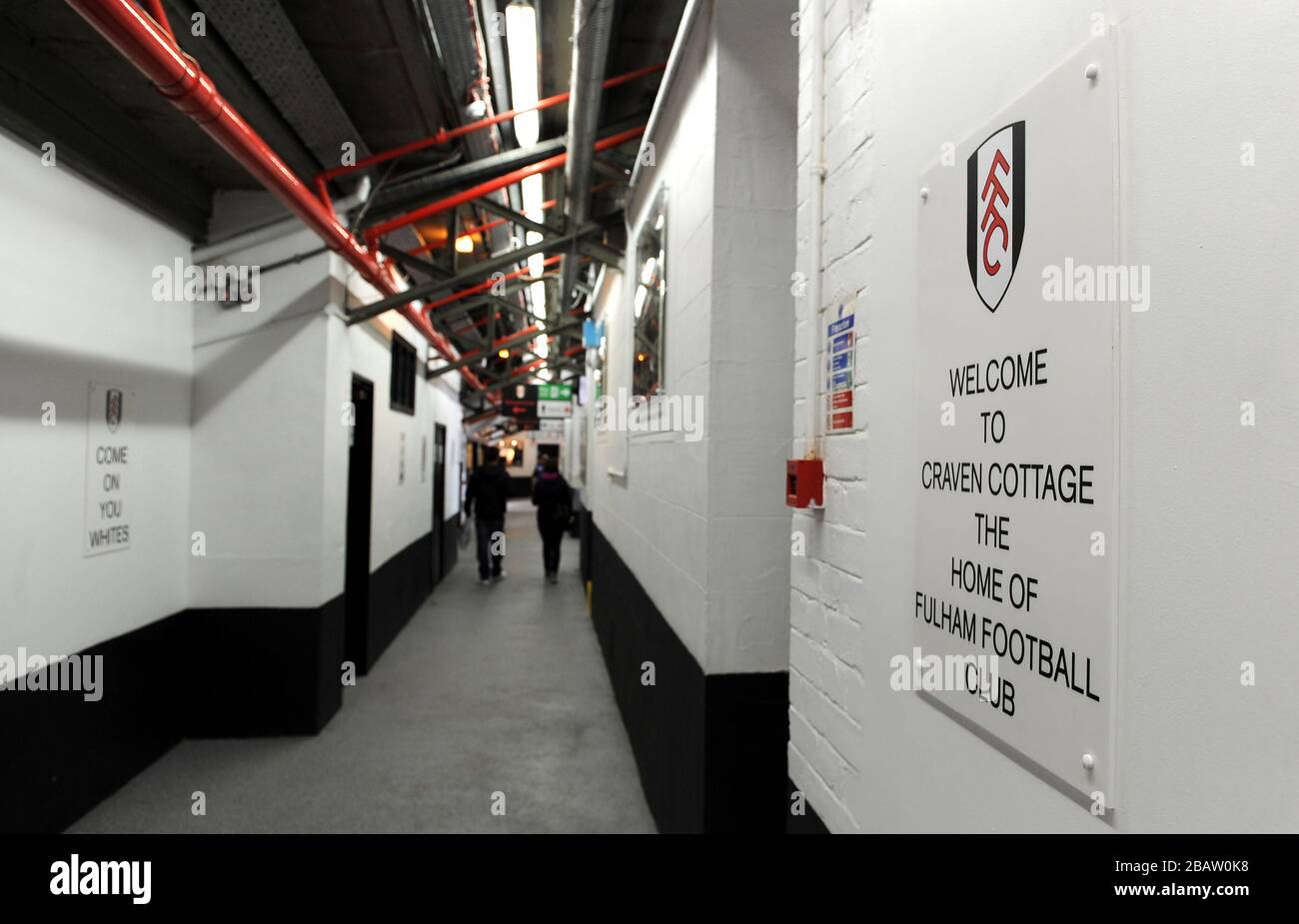 Allgemeiner Blick auf die Details von Craven Cottage, Heimat von Fulham Stockfoto