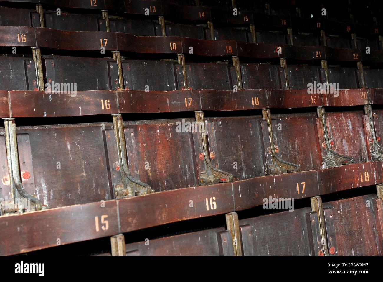 Allgemeiner Blick auf die Details von Craven Cottage, Heimat von Fulham Stockfoto