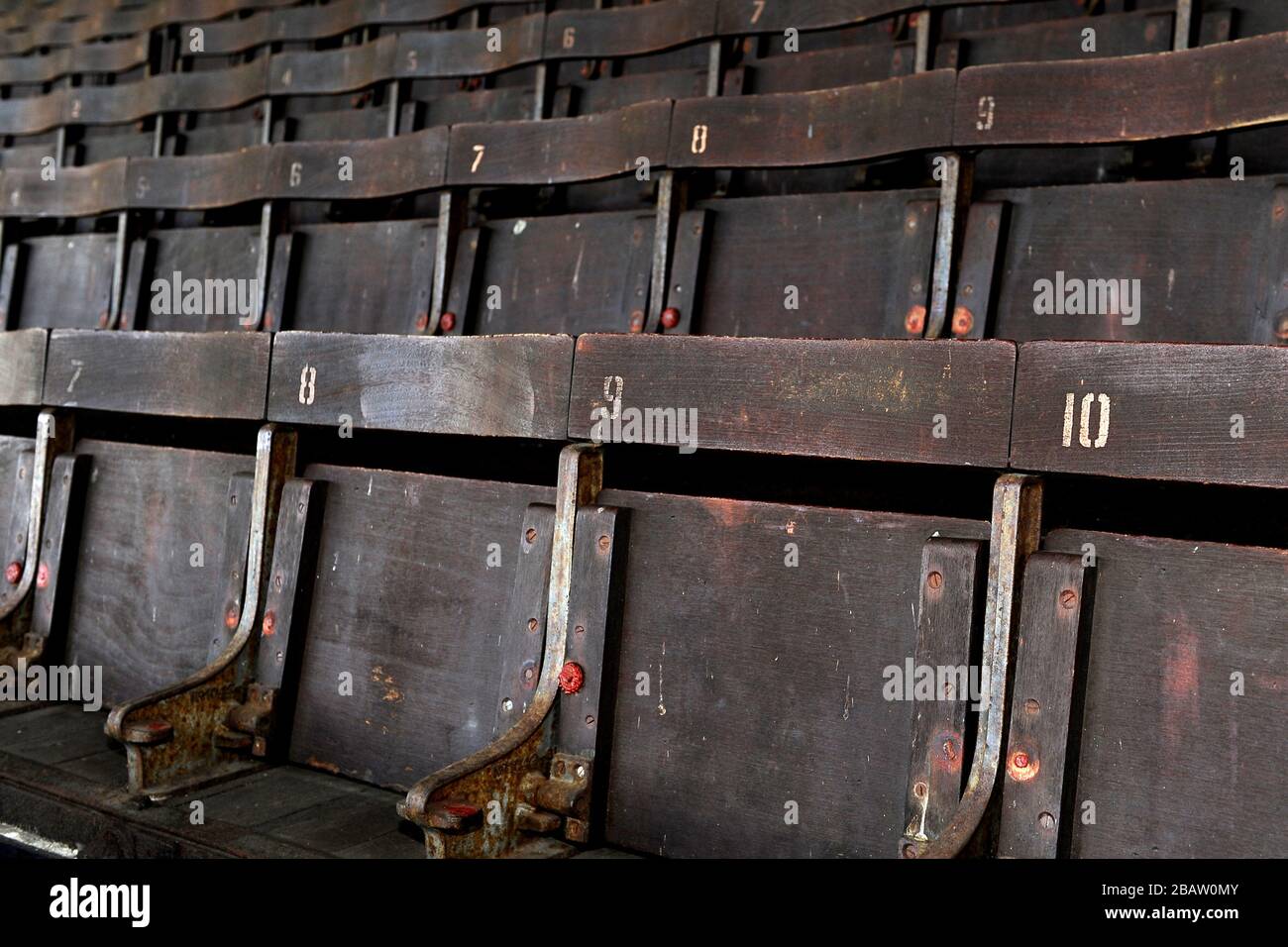 Allgemeiner Blick auf die Details von Craven Cottage, Heimat von Fulham Stockfoto