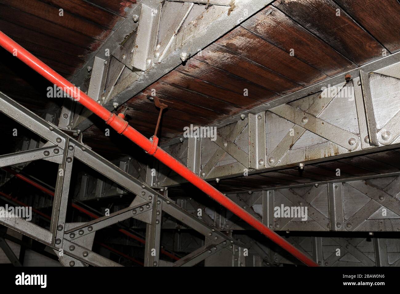 Allgemeiner Blick auf die Details von Craven Cottage, Heimat von Fulham Stockfoto