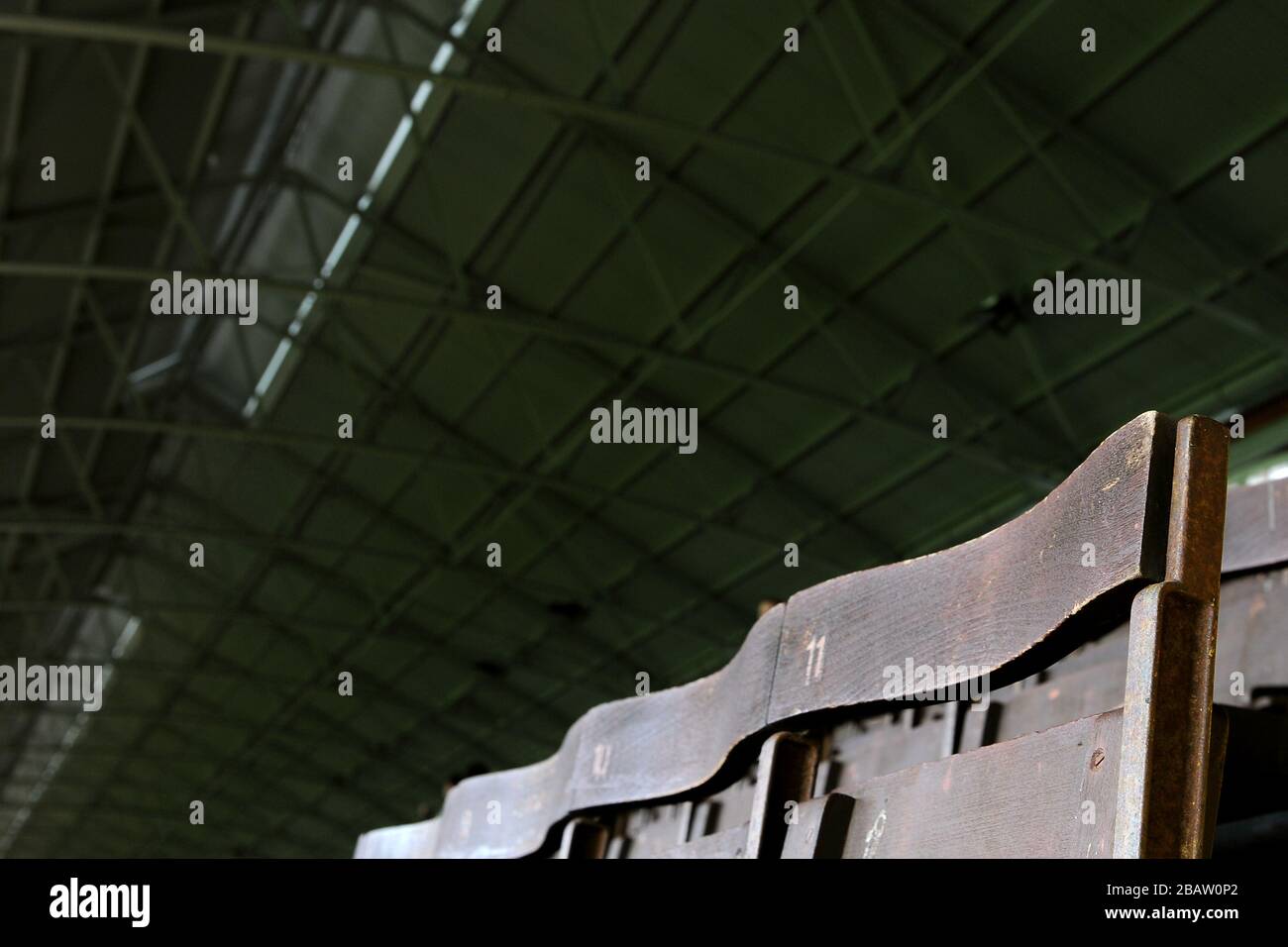 Allgemeiner Blick auf die Details von Craven Cottage, Heimat von Fulham Stockfoto