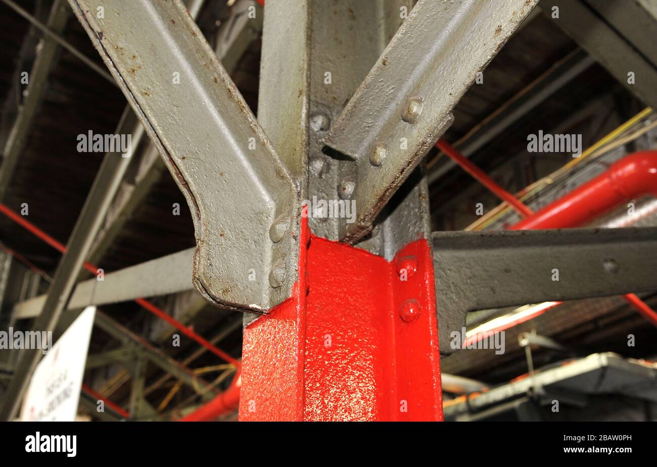 Allgemeiner Blick auf die Details von Craven Cottage, Heimat von Fulham Stockfoto