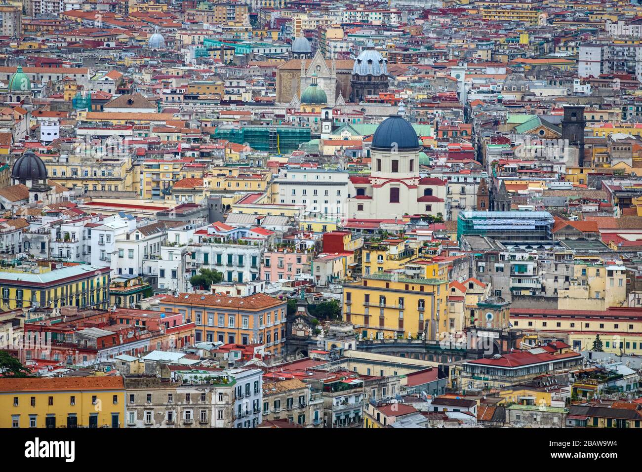 Blick auf Neapel, Italien Stockfoto