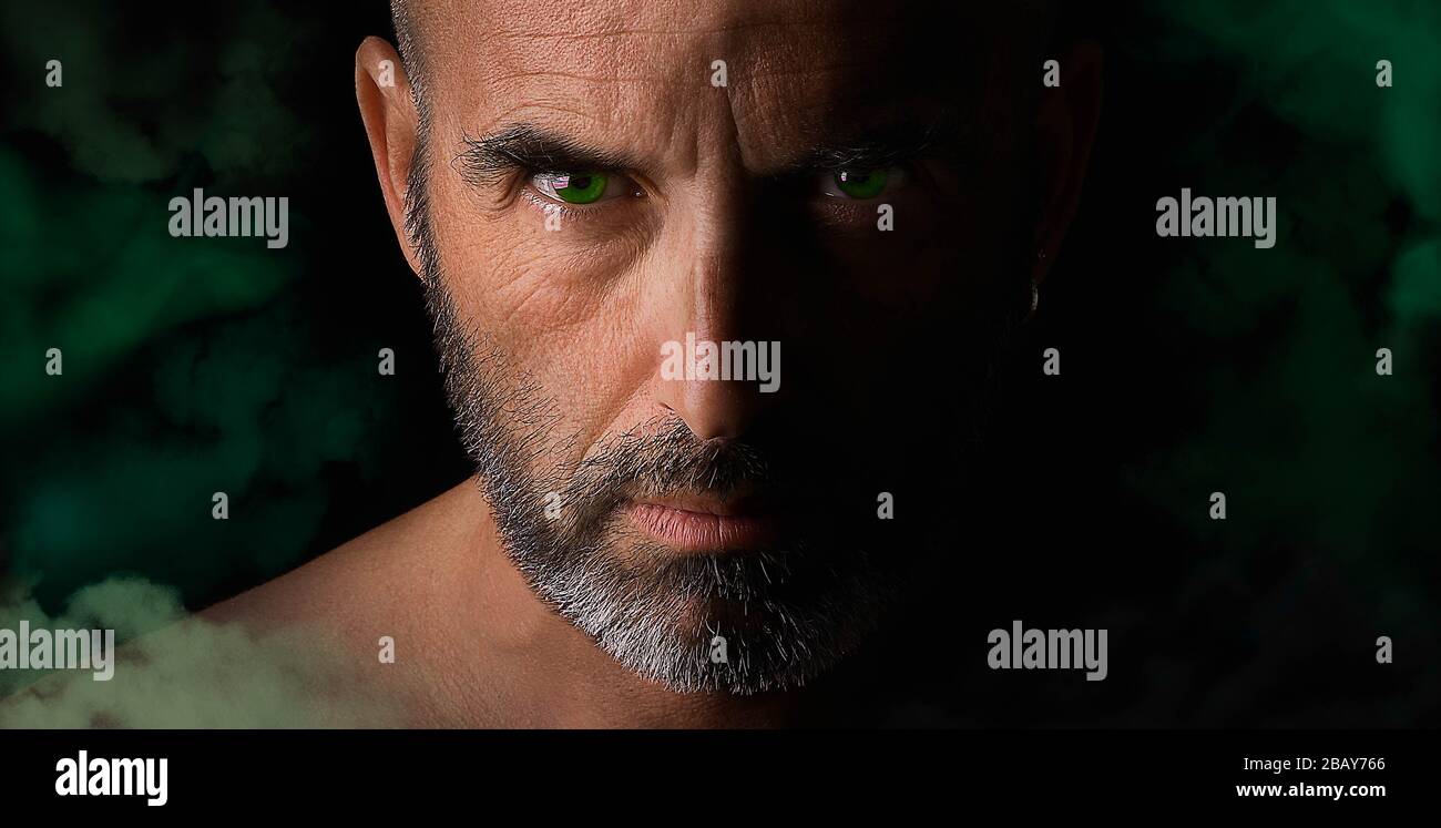 Augen grün Stockfoto