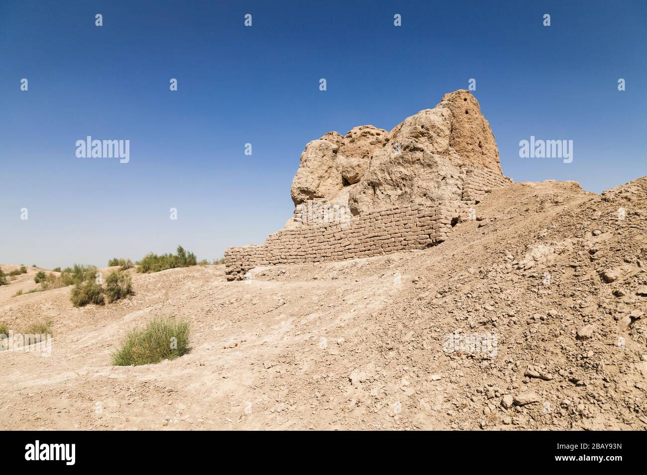 Archäologische Stätte von Paykent, auch Poykent, Paikend, Paykend, ist eine antike Siedlung, Vorort von Buchara, oder Buchara, Usbekistan, Zentralasien, Asien Stockfoto