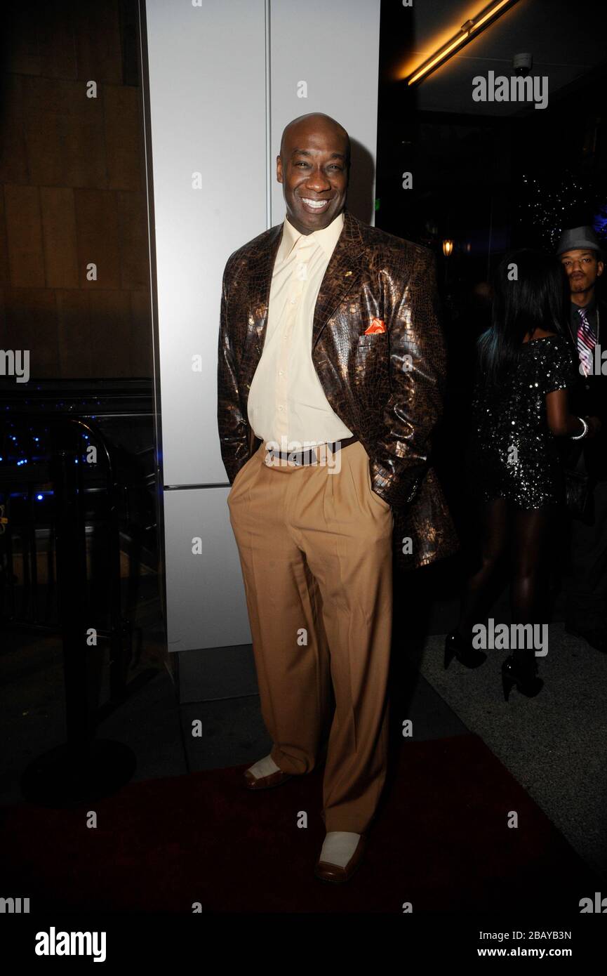 Der Schauspieler Michael Clarke Duncan besucht am 31.1.2010 in Los Angeles, Kalifornien, einen post-GRAMMY Party Conga Room. Stockfoto