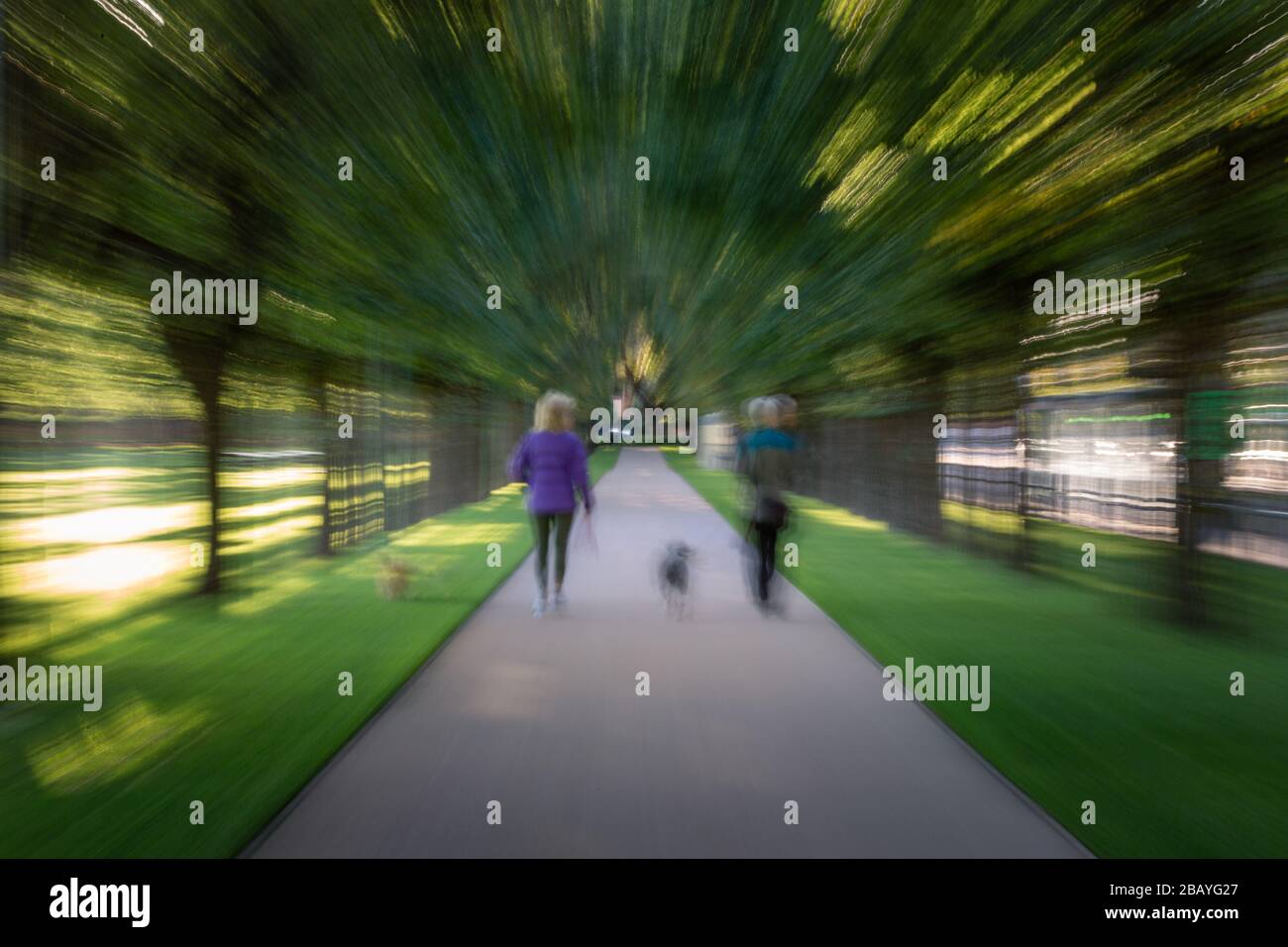 Abstraktes Bild der Zeitreise Stockfoto