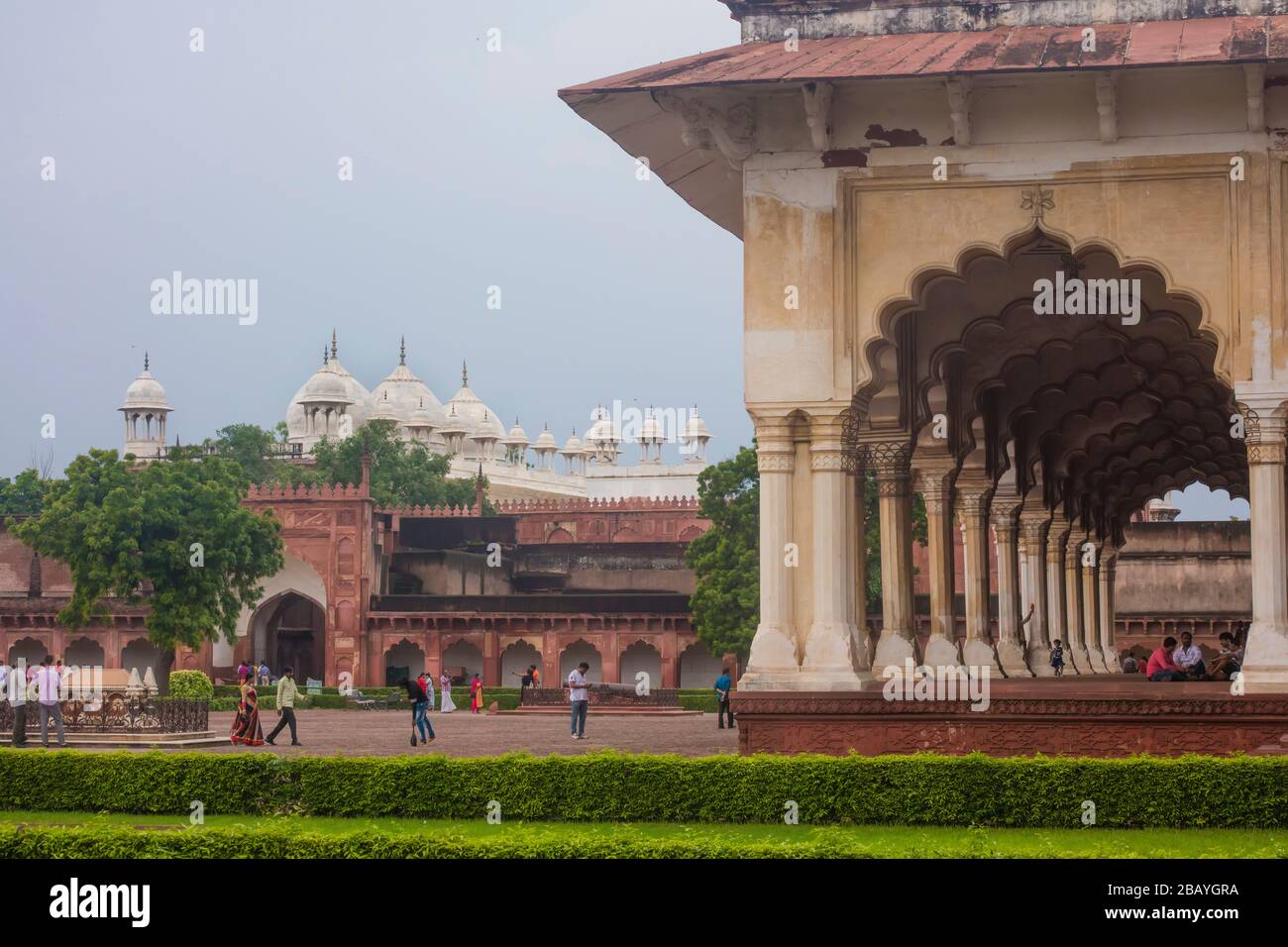 Roten Fort, Agra, Uttar Pradesh, Indien Stockfoto