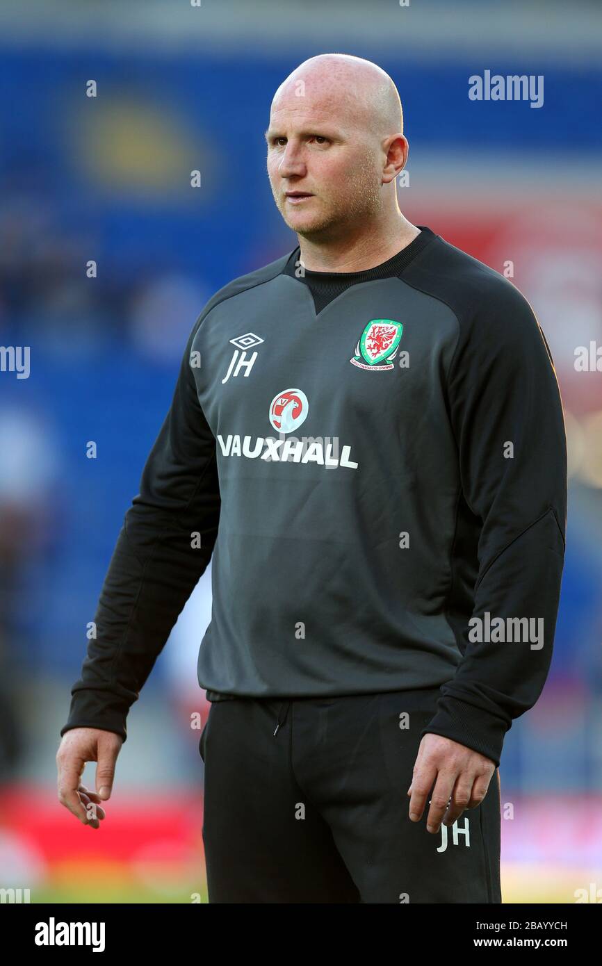 John Hartson, Wales Trainer Stockfoto