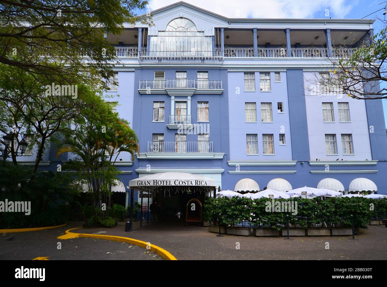 Außenansicht des Gran Hotel Costa Rica. San Jose, Costa Rica Stockfoto
