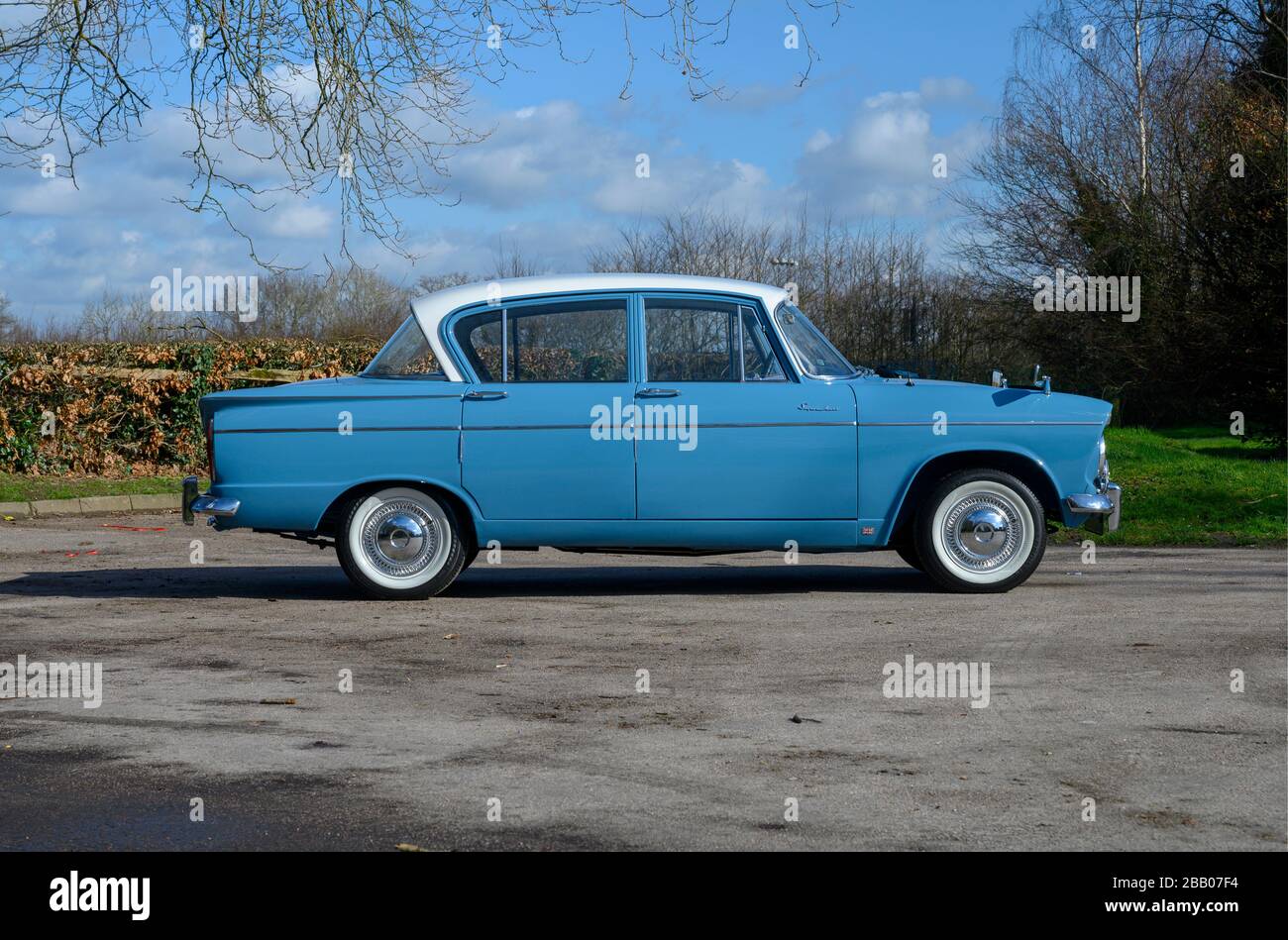 1964 Hillman Super Minx klassische britische Familienlimousine Stockfoto