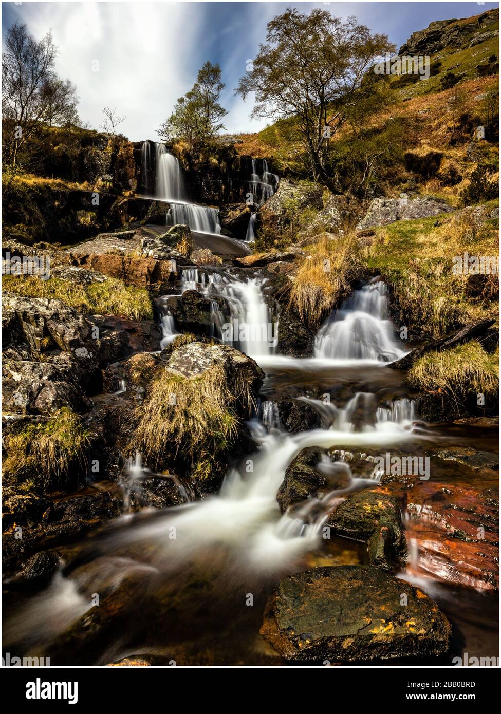 Kaskadierende stream Stockfoto