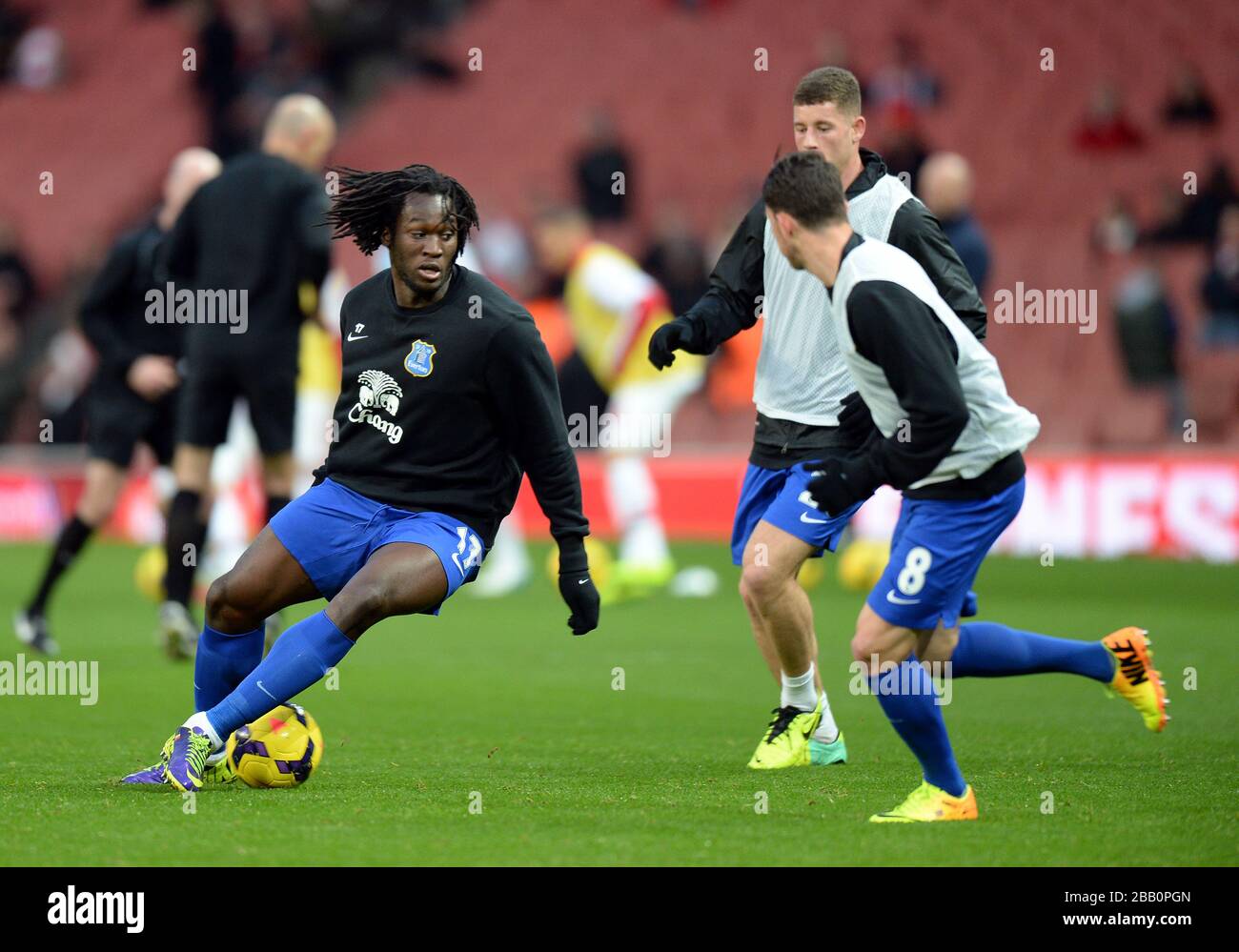 Evertons Romelu Lukaku während der Aufwärmphase1 Stockfoto