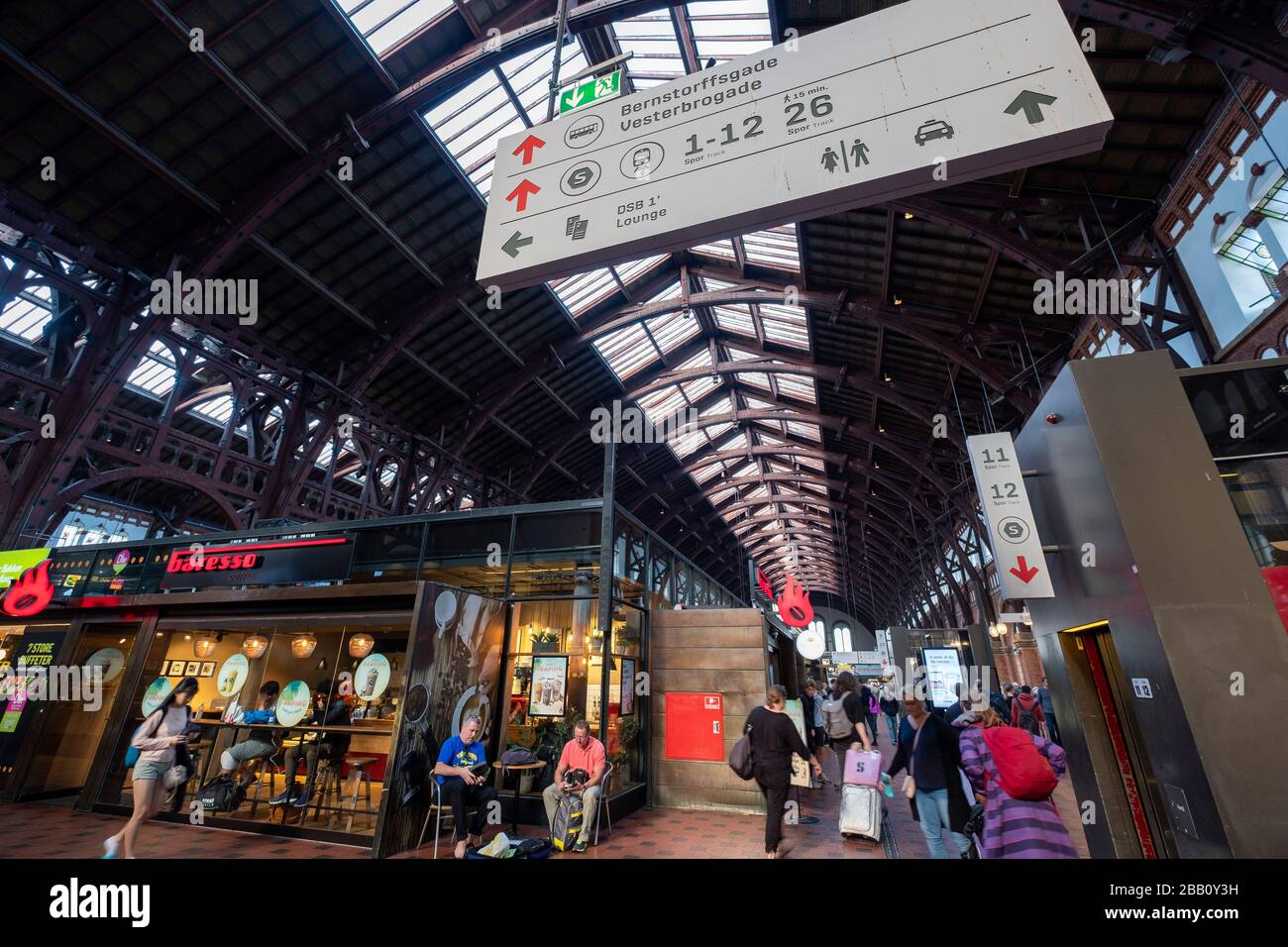 Kopenhagener Hauptbahnhof, Kopenhagen, Dänemark, Europa Stockfoto