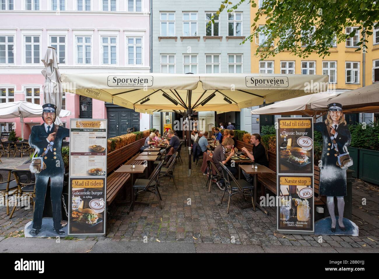 Restaurant Sporvejen Byens Burger Bar in Kopenhagen, Dänemark, Europa Stockfoto
