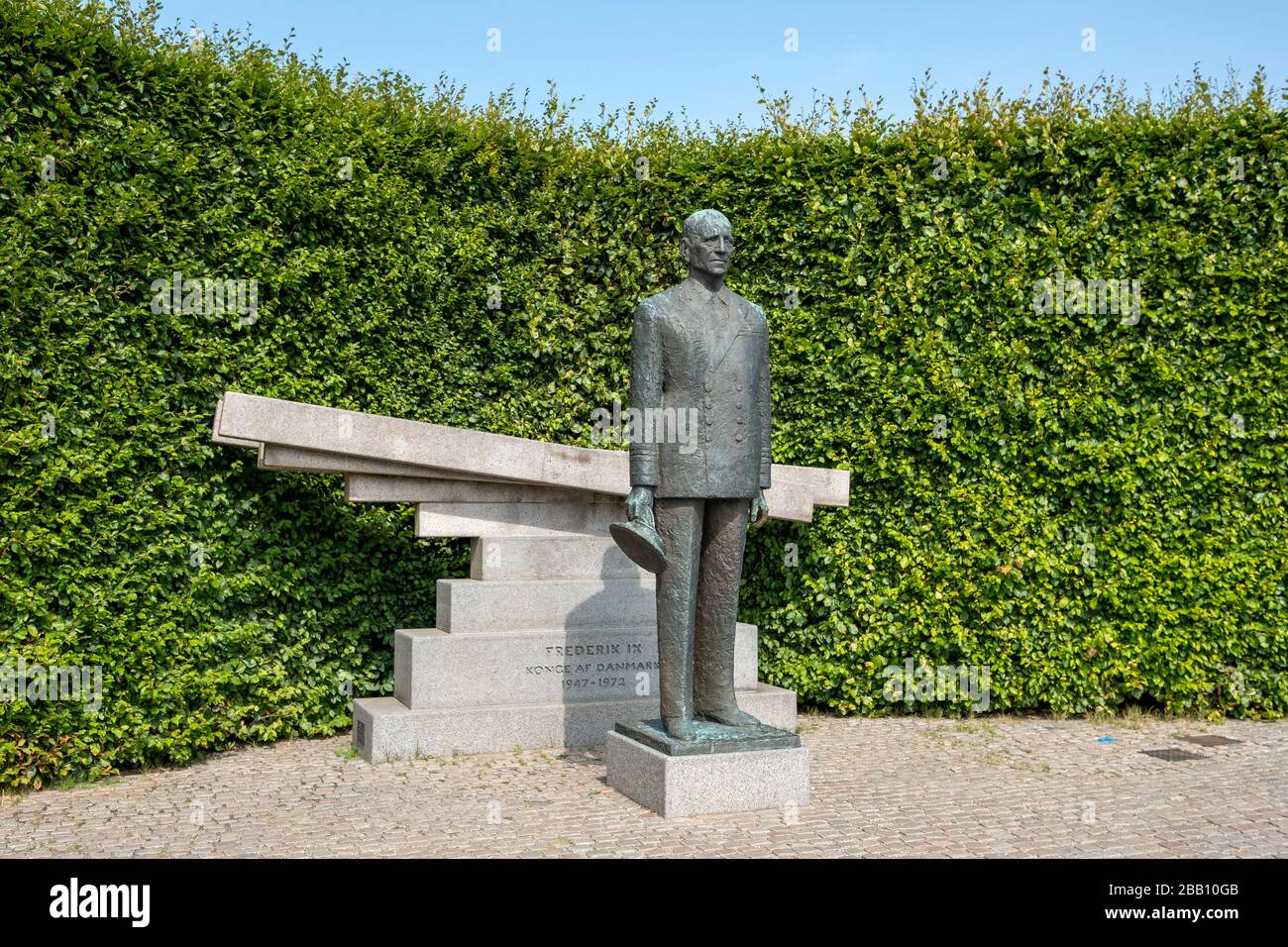 Statue von König Friedrich IX. Von Dänemark im Langelinie Park in Kopenhagen, Dänemark, Europa Stockfoto