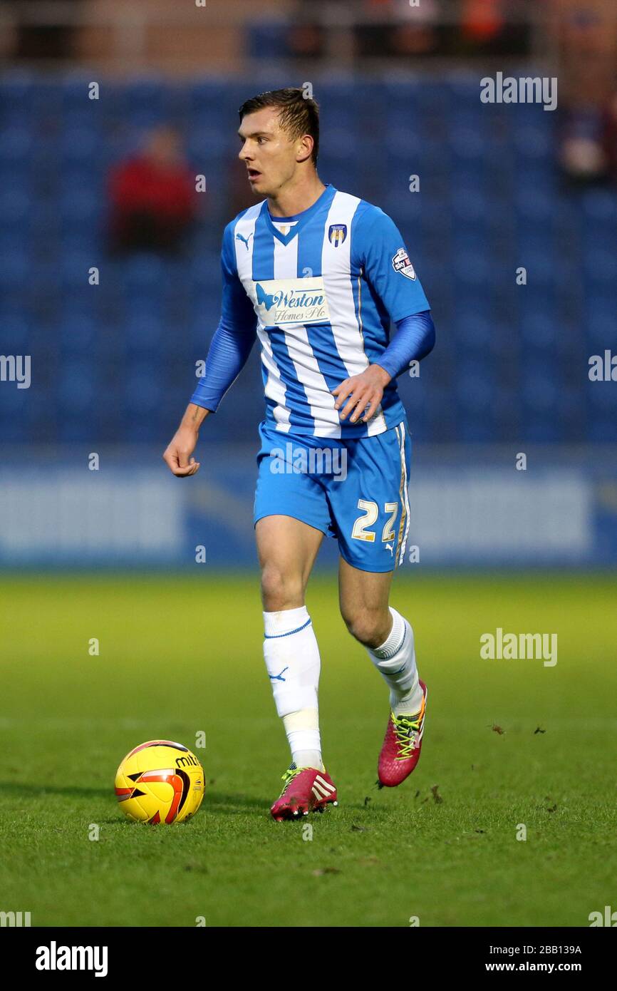 Alex Gilbey, Colchester United. Stockfoto