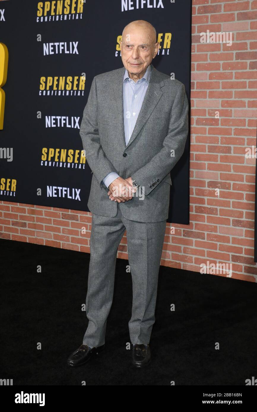 Premiere von Netflix's "Spenser Confidential" im Regency Village Theatre in Los Angeles am 27. Februar 2020 mit: Alan Arkin Where: Los Angeles, Kalifornien, Vereinigte Staaten When: 27. Februar 2020 Credit: Sheri Determan/WENN.com Stockfoto