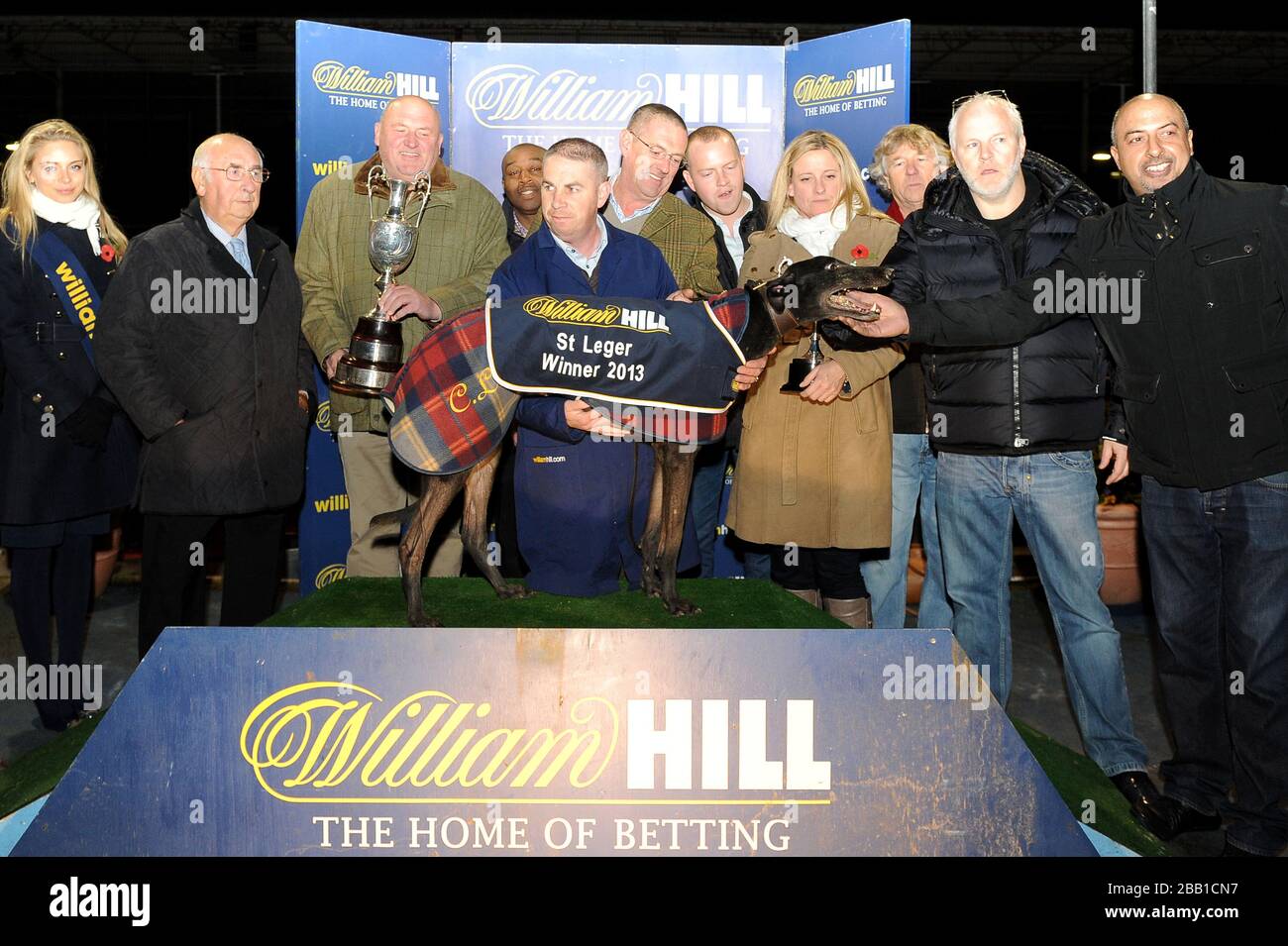 Gewinner der Verbindungen von Farloe Tango, Gewinner des William Hill St Ledger Finales. Stockfoto
