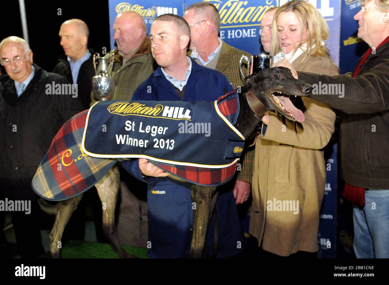 Gewinner der Verbindungen von Farloe Tango, Gewinner des William Hill St Ledger Finales. Stockfoto