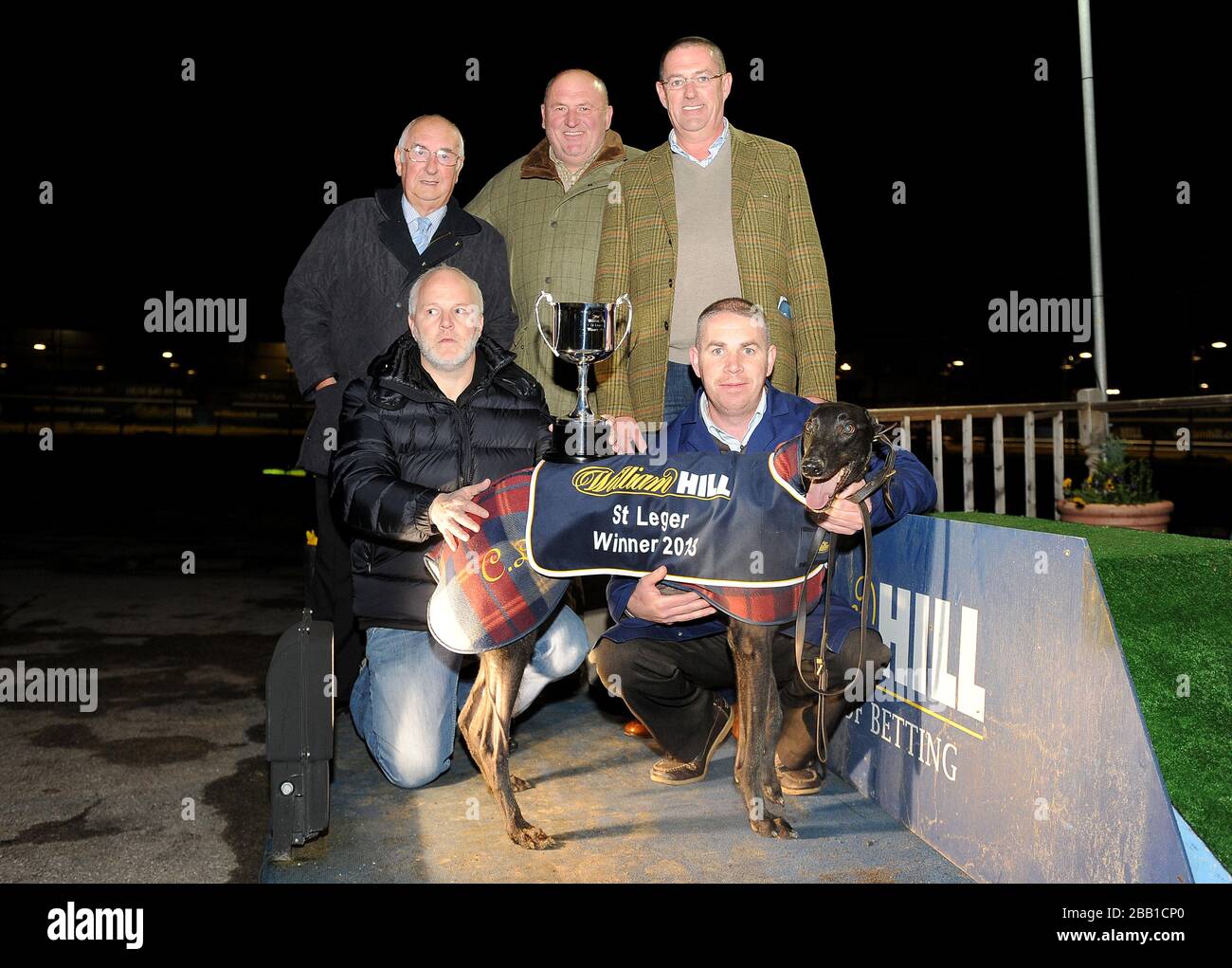 Gewinner der Verbindungen von Farloe Tango, Gewinner des William Hill St Ledger Finales. Stockfoto