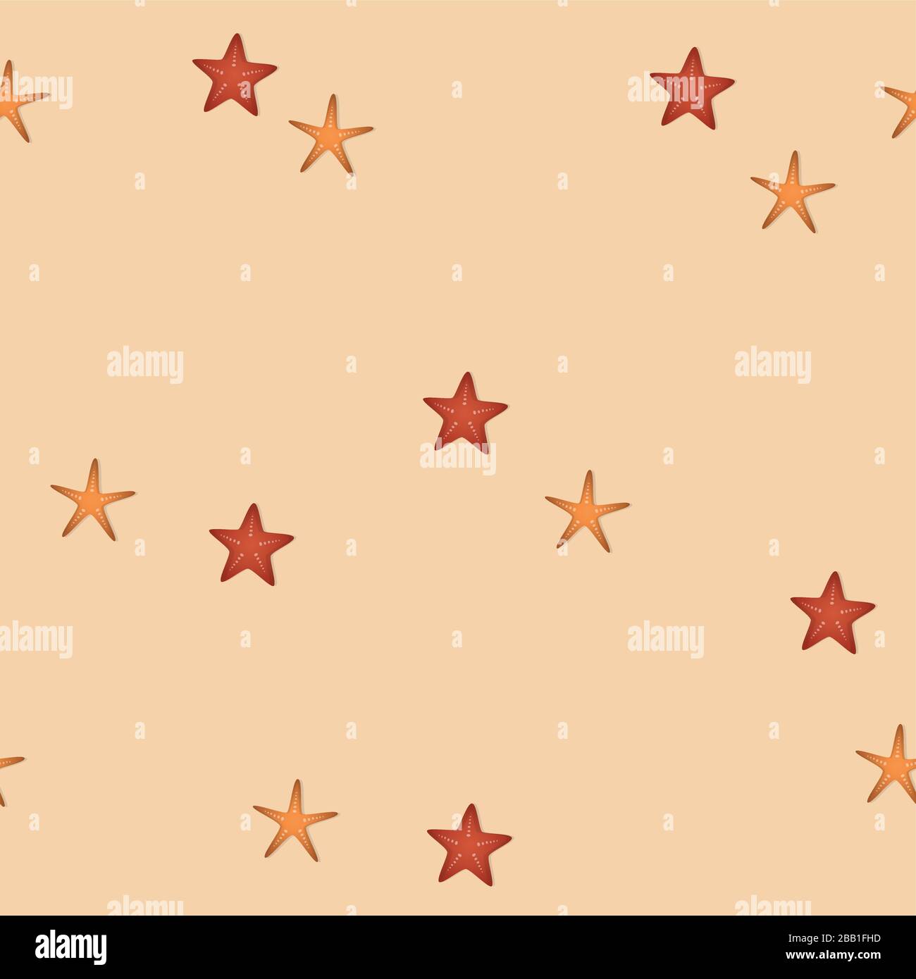 Nahtloses Design in den Sommerferien mit Seestish Vector Illustration EPS10 Stock Vektor