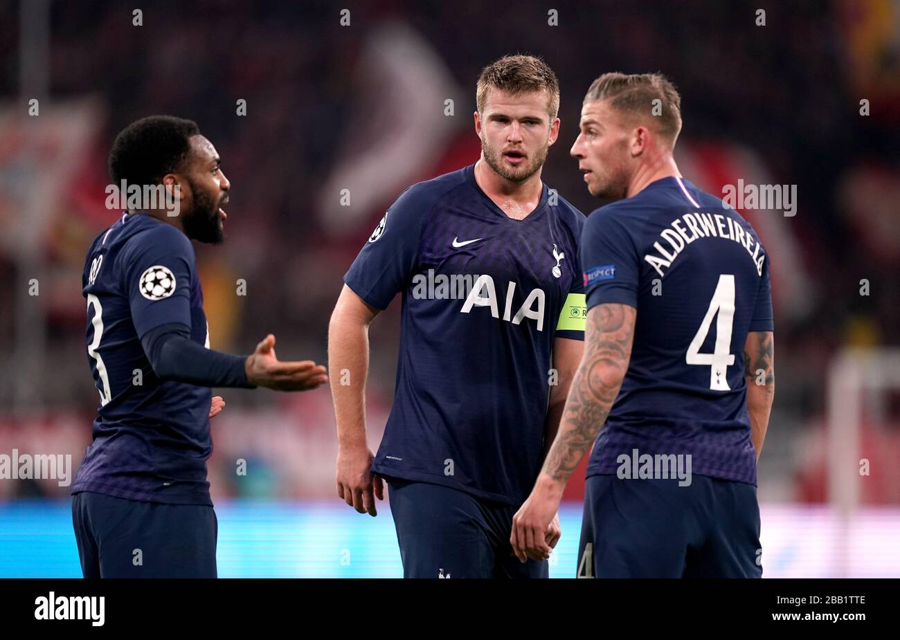 Tottenham Hotspur's Danny Rose, Toby Alderweireld und Eric Dier (links-rechts) Stockfoto