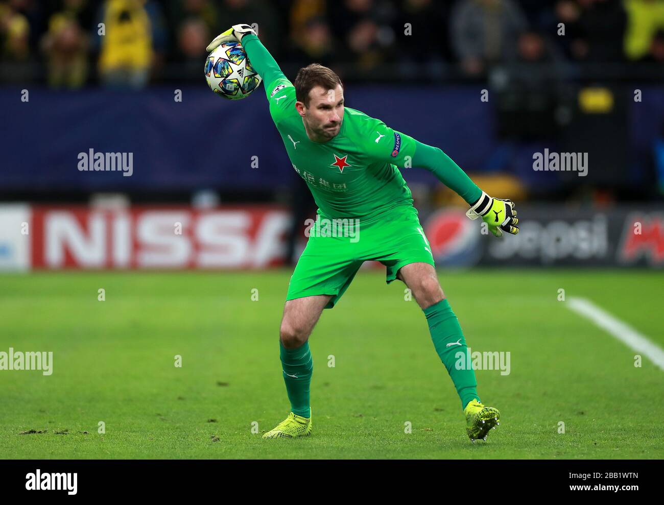 Slavia Prager Torhüter Ondrej Kolar Stockfoto