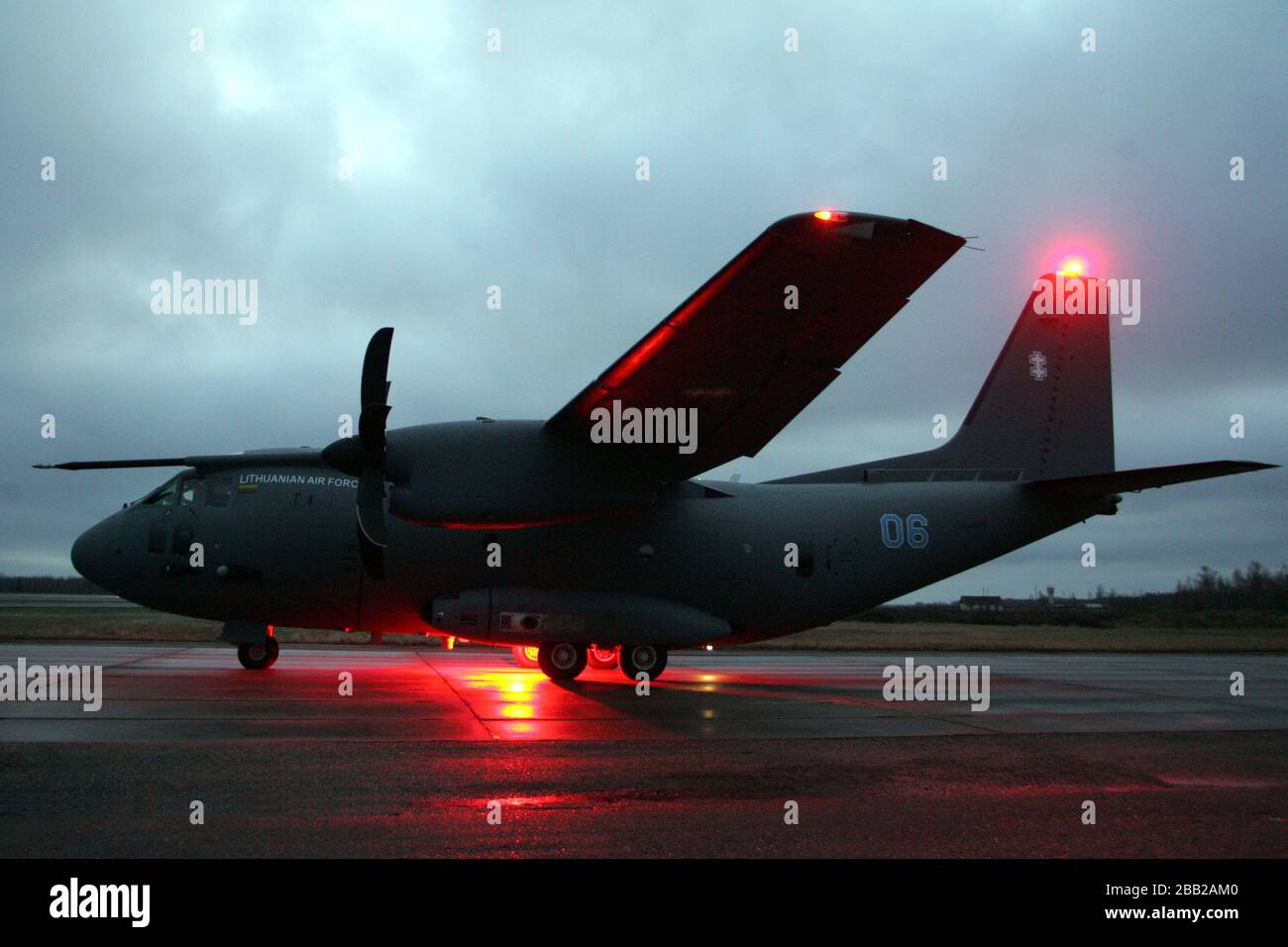 2006-12-22. Alenia C-27J Spartan leichte Transportflugzeuge der litauischen Luftwaffe Stockfoto