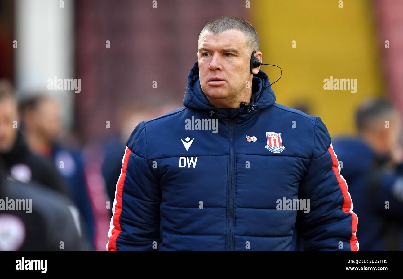 Stoke City Chefphysiotherapeut Dave Watson vor dem Spiel Stockfoto