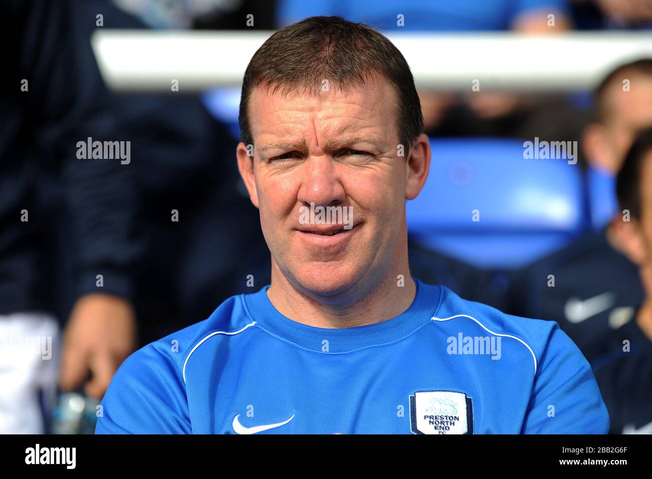 Alan Kelly, Torwarttrainer von Preston North End Stockfoto