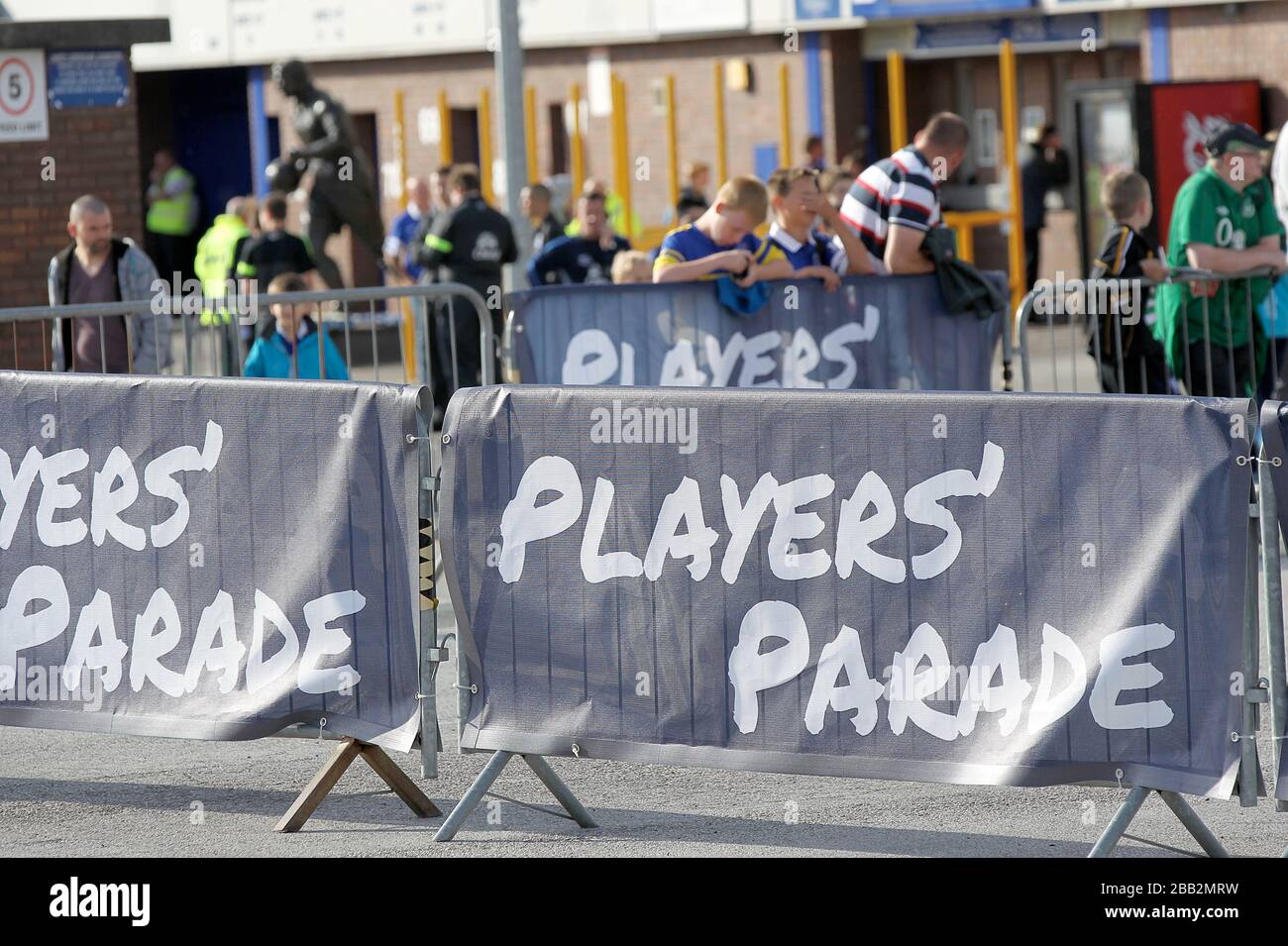 Die neue Players Parade im Goodison Park Stockfoto