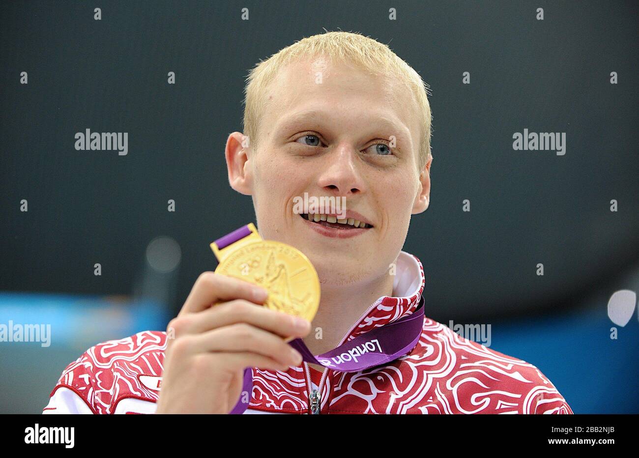 Russlands Ilya Zakharov feiert am elften Tag der Olympischen Spiele